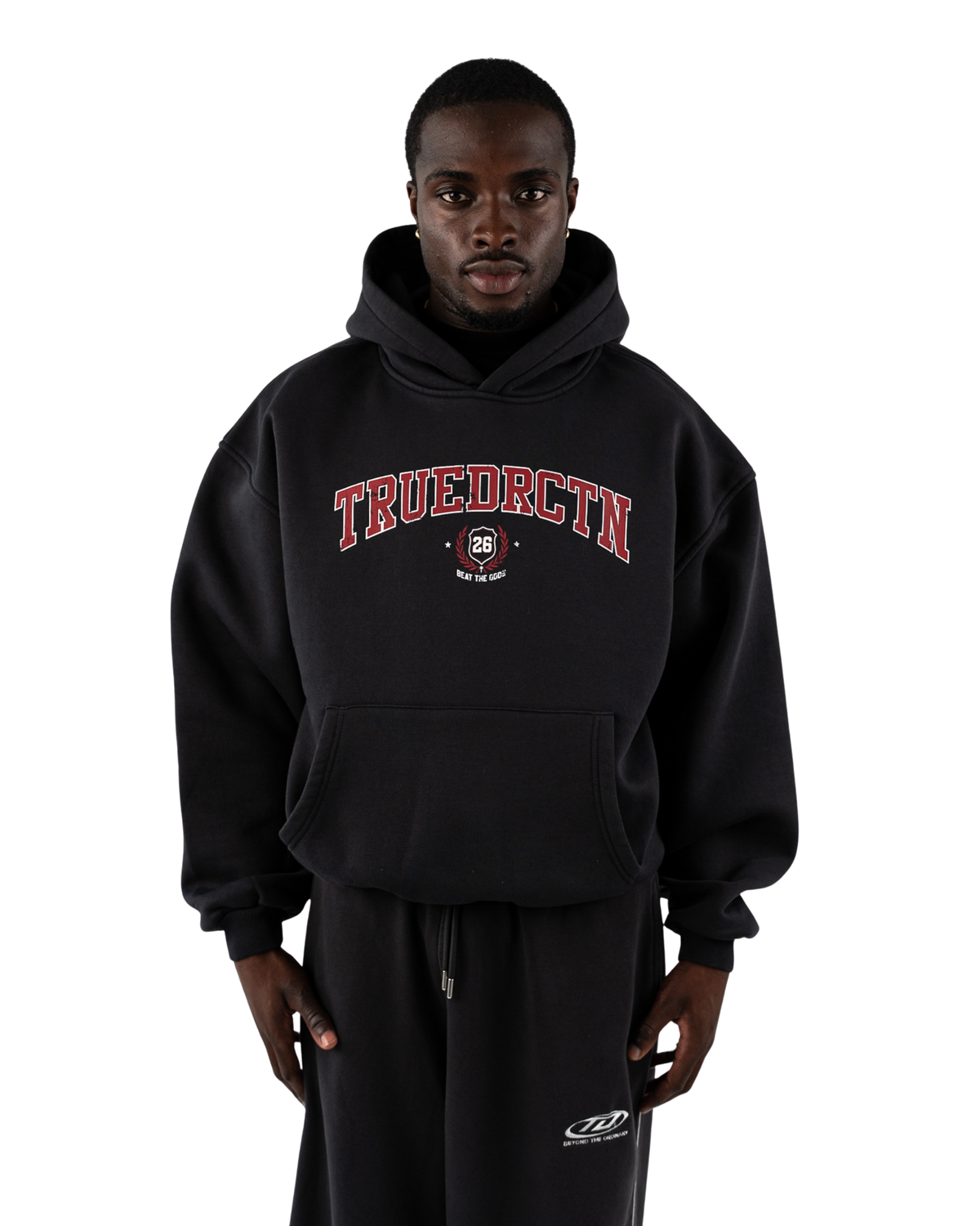 TD Oversized Hoodie Washed Black