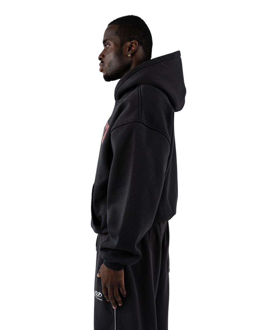 TD Oversized Hoodie Washed Black