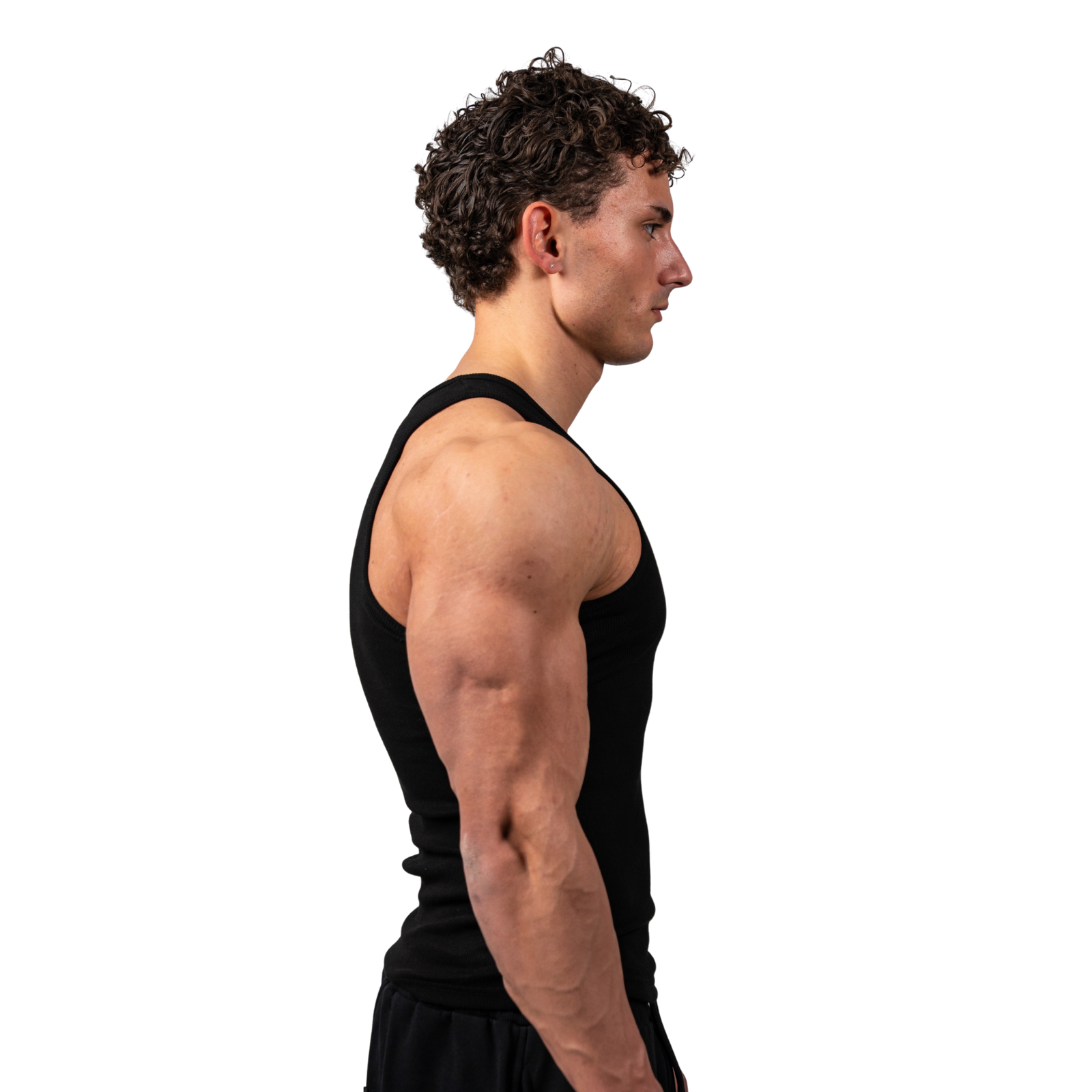 Ripped Tank Black