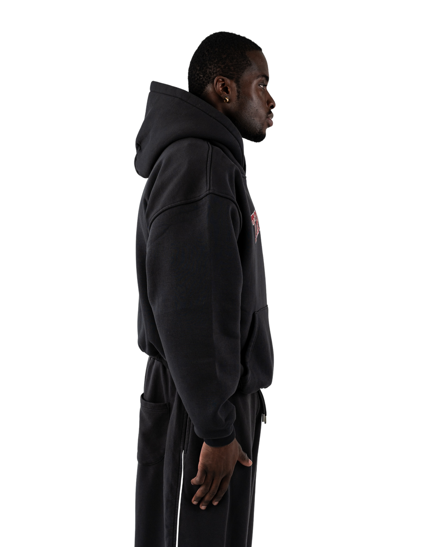 TD Oversized Hoodie Washed Black