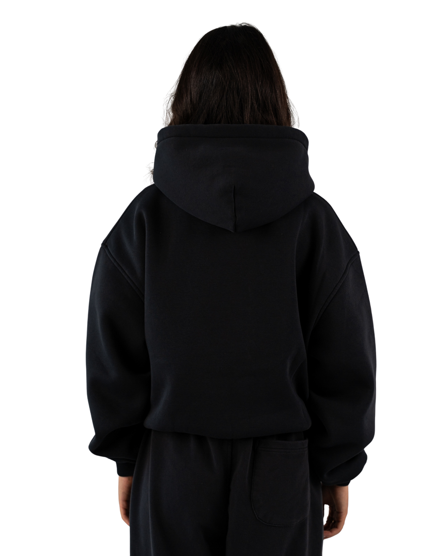 TD Oversized Hoodie Washed Black
