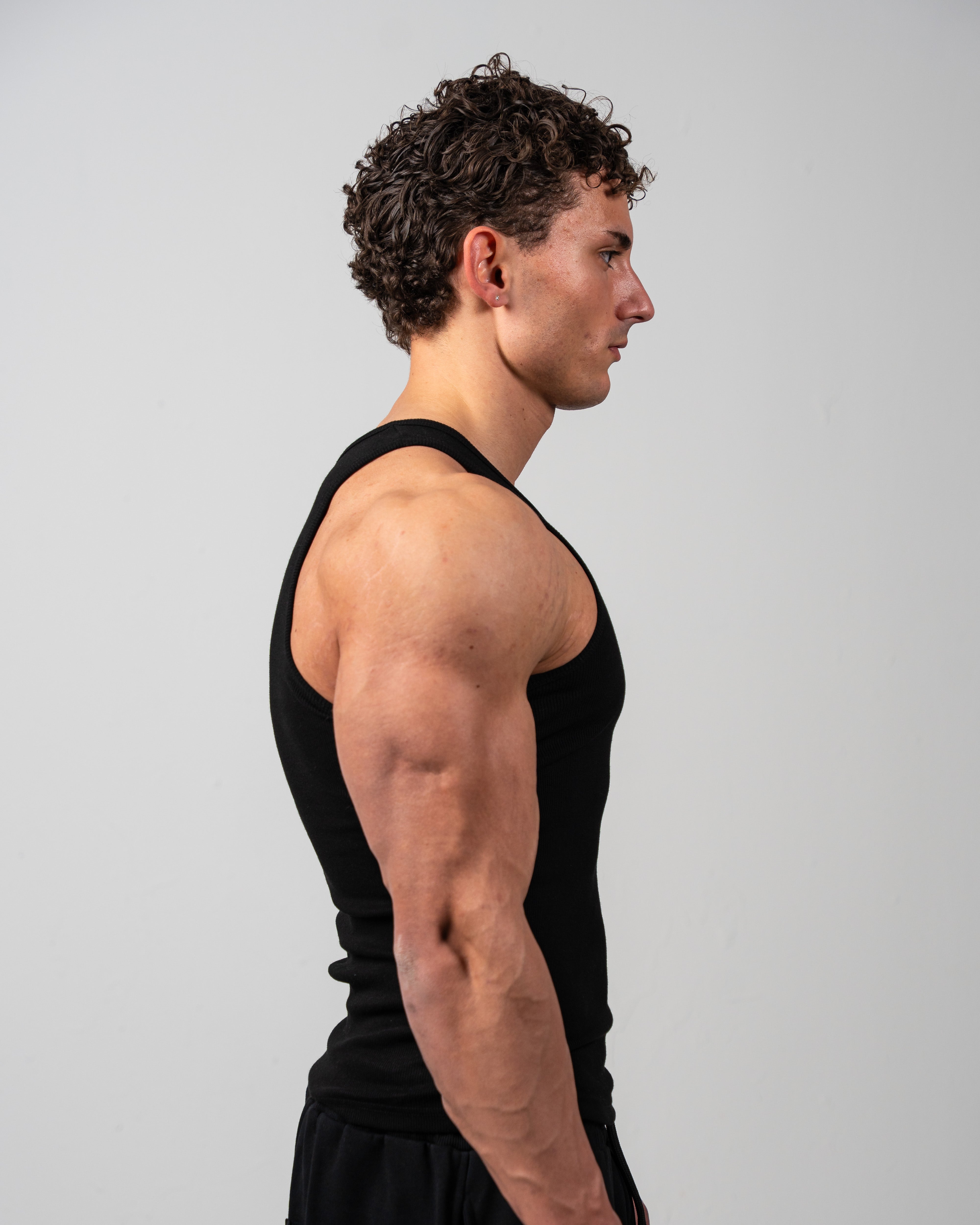 Ripped Tank Black