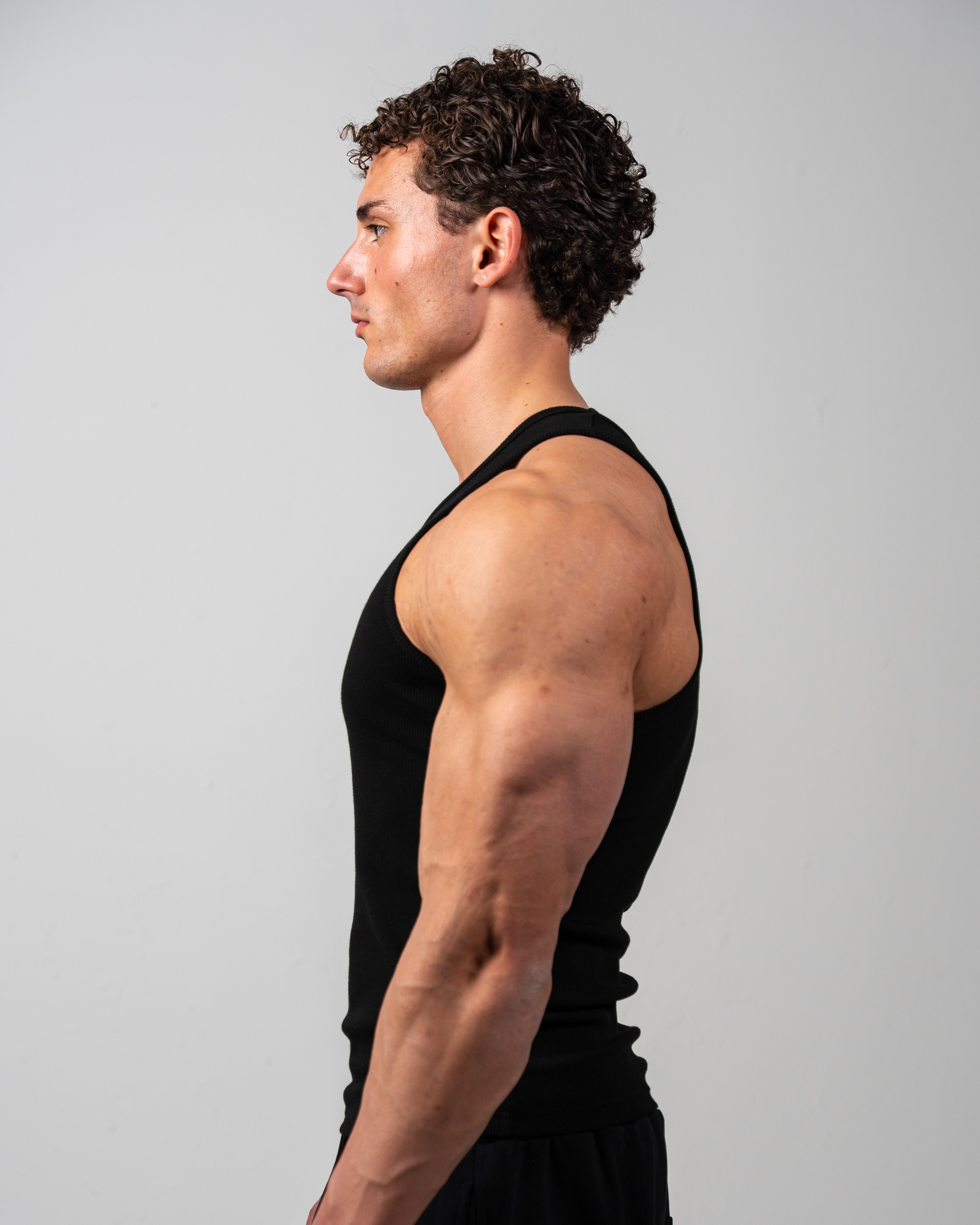 Ripped Tank Black